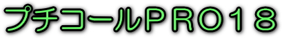 �v�`�R�[��PRO18�@���S